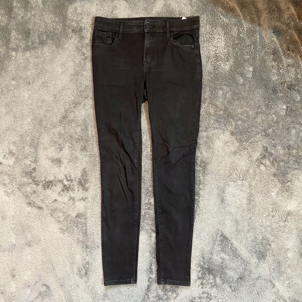 Black High Waist Skinny Jeans